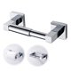 thumbnail image 1 of Pluokvzr - Portarrollos de papel higiénico de pared, moderno, con resorte, cromado, cuadrado, dispensador de rollos para baño, 1 of 5