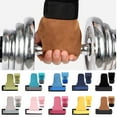 HMOONORY 2024 New Strength Training Cowhide Hand Guards Fitness Weight