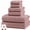 Dusty Rose, variant on Modern Threads Diamond Gate 6-Piece Adult Cotton Bath Towel Set, Taupe