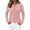 Coral Pink, variant on PRETTYGARDEN Women's Long Sleeve Shirts Fall Trendy Henley Tops Dressy Casual Blouses Work Outfits Fashion Clothing