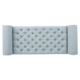 thumbnail image 4 of Charlemagne Rolled Arm Fabric Storage Ottoman Bench, Light Sky, 4 of 7