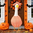 thumbnail image 5 of Yakvarog Eye-Catching Halloween Goose Outfit, Easy to Put On, 23" High Cement or Plastic Goose Costume for Outdoor Halloween Decor, Party, Lawn, Porch, Fall Decor, 5 of 9
