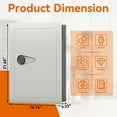 thumbnail image 4 of Tcbosik 16" Wall Digital Safe, Flat Hidden Wall Mount Safe with Adjustable Shelves, Heavy Duty Small Safe for Documents Money Valuables, Off White, 4 of 10