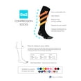 thumbnail image 4 of Go2 Compression Socks for Women and Men Athletic Running Socks for Nurses Medical Graduated Nursing Compression Socks for Travel Running Sports Socks! (1P GreenBlack, S), 4 of 5