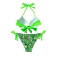thumbnail image 4 of kamemir Women Swimsuits Tankinis Swimsuit For Women Two-Piece Swimwear(Green,M), 4 of 6