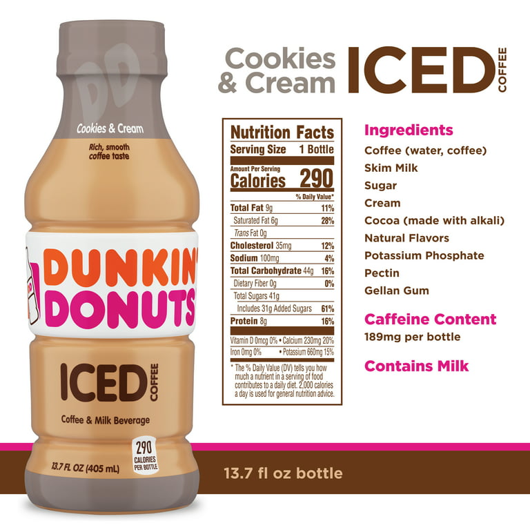 Dunkin Donuts Cookies Cream Iced
