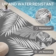thumbnail image 3 of DEORAB 4'x6' Outdoor Rugs Waterproof Patio Lightweight Reversible Plastic Carpet Outside Camping Mat,Gray & White, 3 of 9