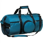 30" Large Expandable Travel Duffel Bag, Teal/Black