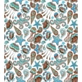 thumbnail image 3 of Crabs Duvet Cover Set, Illustration of Sea Life Crabs Octopus Shells Starfish and Medusa Marine Print, Decorative 3 Piece Bedding Set with 2 Pillow Shams, Queen Size, Turquoise Brown, by Ambesonne, 3 of 3