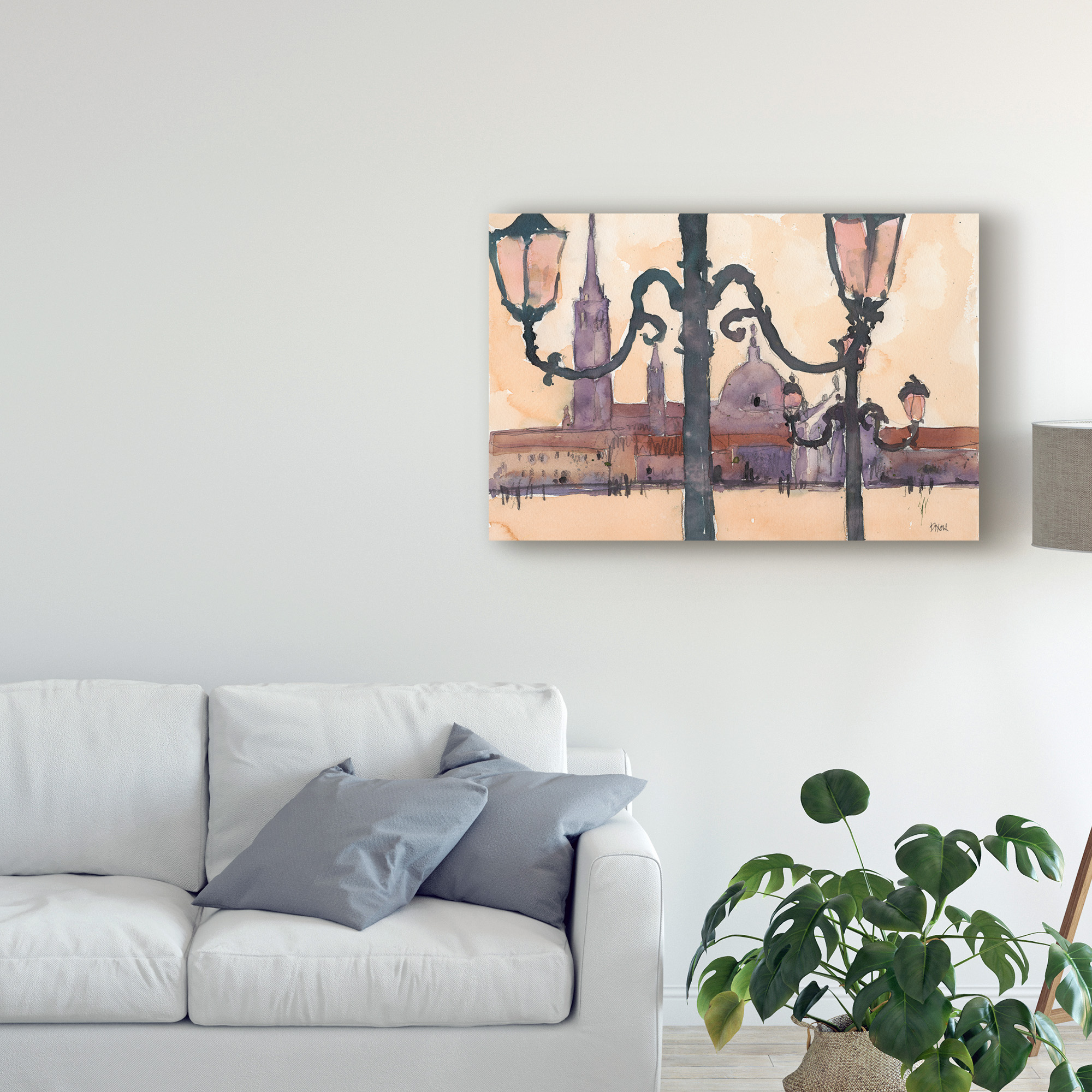 Trademark Fine Art 'Venice Watercolors XII' Canvas Art by Samuel Dixon