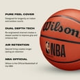 thumbnail image 5 of Wilson NBA Forge Indoor/Outdoor Basketball - Brown, Size 7 - 29.5", 5 of 7