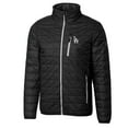 thumbnail image 2 of Men's Cutter & Buck Black Los Angeles Dodgers Rainier Eco Insulated Full-Zip Puffer Jacket, 2 of 3