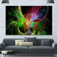 thumbnail image 4 of Designart 'Multi Color Fractal Abstract Design ' Abstract Canvas Art Print, 4 of 4