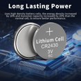 thumbnail image 4 of CR2430 Battery,5 Pack 2430 3V Lithium Button Cell Coin Batteries for Remote Control Smartwatches Car Key Fob Clock, 4 of 7