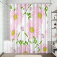 thumbnail image 2 of 72x72 Inch Fabric Shower Curtain Waterproof Polyester, Daisy Floral Print, 2 of 6