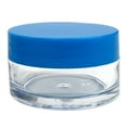 thumbnail image 4 of Beauticom 48 Pieces High Quality 20G/20ML Clear Round Acrylic Cosmetic Product Sample Travel Jars with Flat Top Lids (Blue), 4 of 7