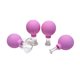 thumbnail image 1 of Qarigey Herramienta de ventosas de 4 piezas, accesorios de tratamiento para el hogar, cuidado Personal, tazas de terapia corporal segura para hombres y Tratamientos faciales Violeta Qarigey CE013668-07, 1 of 6