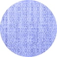 thumbnail image 1 of Ahgly Company Indoor Round Persian Blue Traditional Area Rugs, 6' Round, 1 of 4