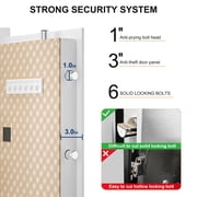TigerKing 11.5 Cu.ft Extra Large Home Safe, Heavy Duty Digital Security Safe with Touchscreen Keypad, 180lb Solid Steel, 6 Locking Bolts for Home Office, White