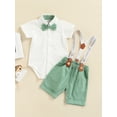 thumbnail image 3 of Franhais Kid Long-Sleeve Tops, Suspender Pants Suit, Long Sleeve Lapel Neck Shirt Loose Pants, 3 of 9