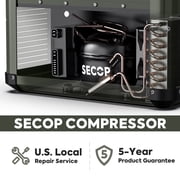 ICECO VL75 ProD Portable Freezer Fridge with AC/DC, 75L Dual Zone 12V Car Fridge Powered by SECOP, 0℉ to 50℉, Electric Cooler for Car, Camping and Home Use [Olive Green Special Edition]