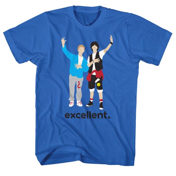 Bill And Ted Minimal Royal Adult T-Shirt 5Xl