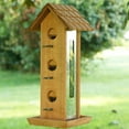 thumbnail image 3 of Perky-Pet Brown Wood Tin Jay Wild Bird Feeder - 2 lb Capacity, 3 of 7
