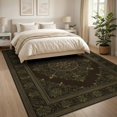 thumbnail image 3 of ODIKA 8'x10' Washable Area Rug Boho Vintage Retro Symmetrical Worn Palette Traditional Tone for King Size Bedroom Under Bed, Master Suite, Non-Shedding, Easy Care, 3 of 7