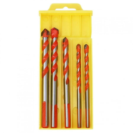 

(2Pack) 5Pcs Drill Bits High Wear Resistance Alloy Head Drilling Tool for Wood Wall Hole Opening 6-12mm