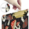 thumbnail image 4 of Coolnut Mushroom Acrylic Clipboard with Low Profile Gold Metal Clip Standard A4 Letter Size Decorative Clipboards for Office,Jobsite,Medical,School, 4 of 7