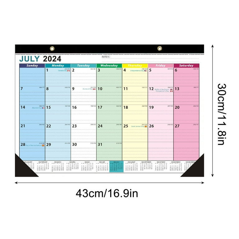 Zhourta 2025 English Hot Selling Calendar 18 Months Desktop Calendar Simple Countdown Design Calendar from July 2024 to December 2025 - Walmart.com zhourta-2025-english-hot-selling-calendar-18-months-desktop-calendar-simple-countdown-design-calendar-from-july-2024-to-december-2025-walmart-com