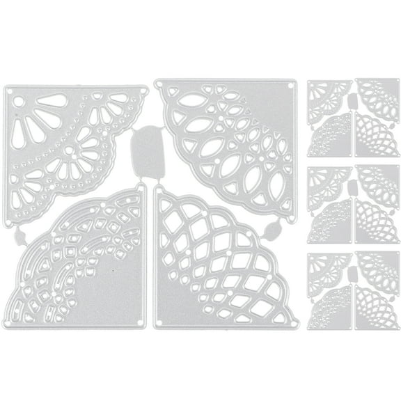 unbranded 4 Pcs Paper Quilling Mold Reusable Cutting Die for Card Making