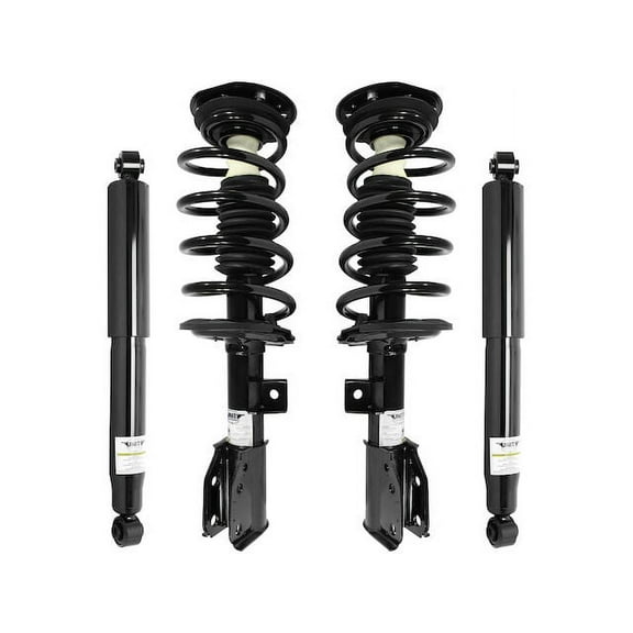 Front and Rear Strut Coil Spring and Shock Absorber Assembly Kit - 4 Piece - Compatible with 2010 - 2017 GMC Terrain (Excludes Models with 19 Inch Wheels and Sport Suspension) 2011 2012 2013 2014