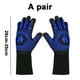thumbnail image 3 of RV Guantes para horno 932f guantes resistentes al calor, guantes para parrilla resistentes a cortes, guantes de silicona antideslizantes para barbacoa, guantes de cocina seguros para cocinar Rojo Verde, 3 of 4