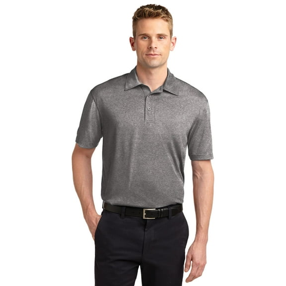 Sport-Tek Heather Contender Polo. St660, ST660, Vintage Heather, Large