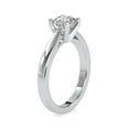 thumbnail image 2 of Divine Jewel Solitaire with Accents Wedding Ring for Women's - 1.6 Ct Princess Cut Lab Created Diamond Ring - 14K White Gold Plated - Perfect Engagement Ring - Gift for Her - Anniversary or Birthday, 2 of 2