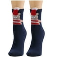 thumbnail image 2 of Teacher Appreciation Gifts AXXD Crew Socks For Women,Cute Christmas Vintage Printing Thicker Socks Long Sock Comfortable Socks, 2 of 4