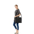 thumbnail image 5 of Mosiso Laptop Tote Bag (Up to 15.6 Inch) Water Resistant PU Leather Large Capacity with Padded Compartment Business Work Office Shoulder Briefcase Handbag Compatible MacBook & Notebook, 5 of 7