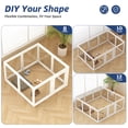 thumbnail image 4 of Clear Acrylic Dog Playpen Indoor, 10-Panel Premium Pet Play Pen for Puppies, Cats & Rabbits, Heavy Duty Foldable Dog Fence Crate Kennel, White (24" Height), 4 of 6