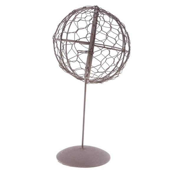 Metal Iron Frame Wire Ball Shaped Romantic Wedding Craft 28cm Ball Shape with Stand