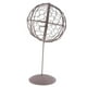 thumbnail image 1 of Maceta rústica de metal con forma de corona de alambre, maceta colgante para suculentas, soporte para plantas de jardín Forma de bola con soporte, 1 of 9