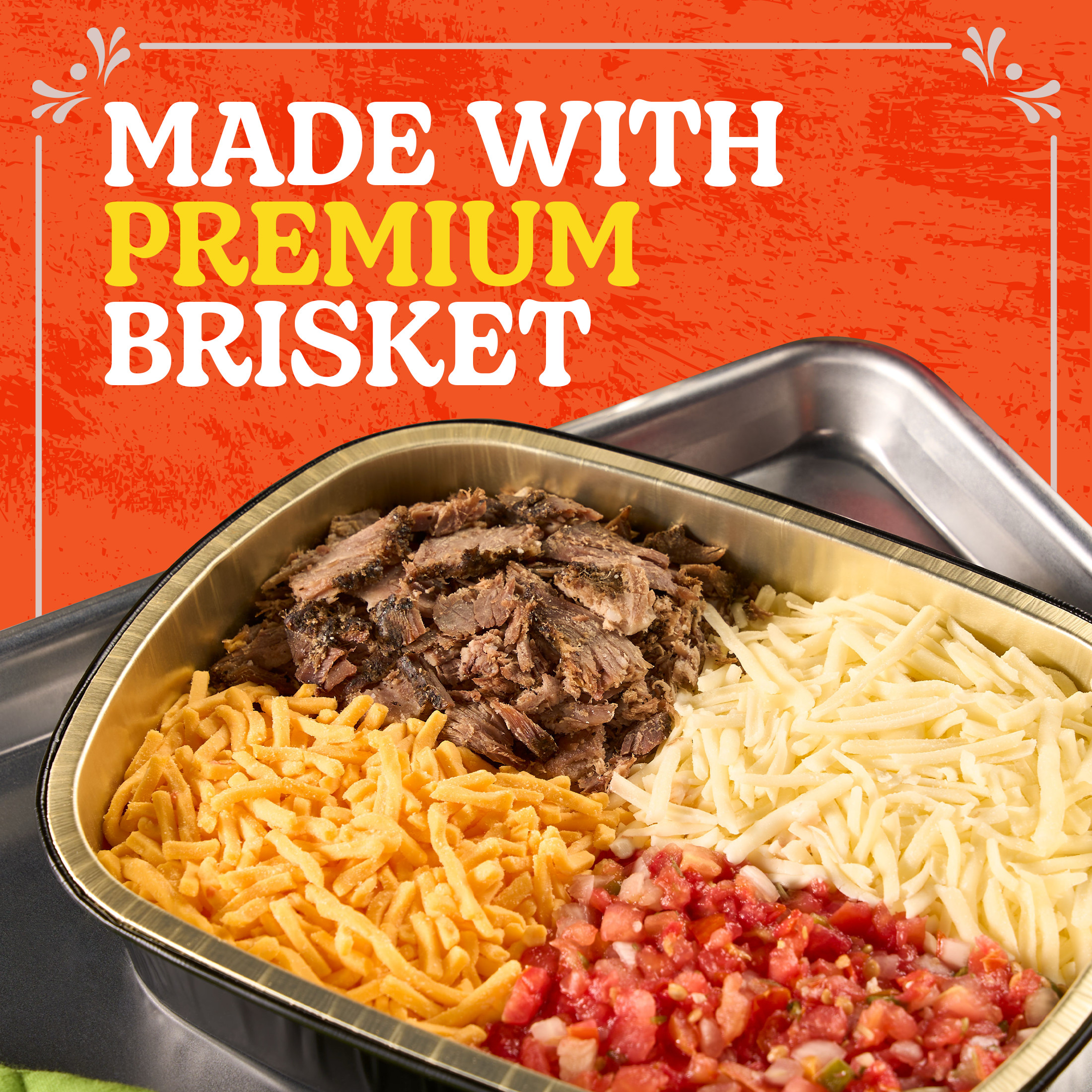 Buena Mesa Queso with Brisket and Pico De Gallo, Cheese Dip, Ready to Cook, Fiesta Size, 1.01 - 1.37 lb