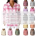 thumbnail image 6 of Luivaraty Flannel Plaid Shirts for Women Button Down Lapel Tops Fashion Casual Long Sleeve Dressy Shirts，S-2XL, 6 of 6