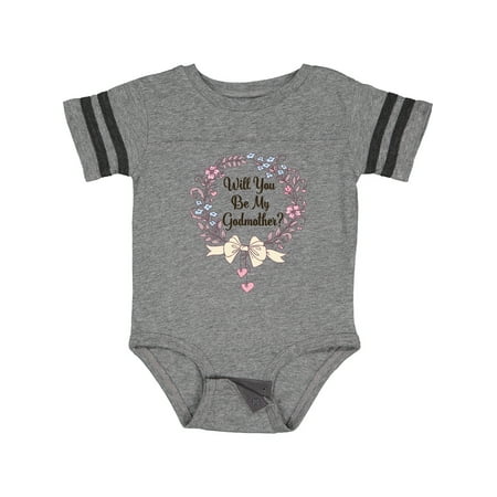 

Inktastic Will You Be My Godmother Proposal Gift Baby Boy or Baby Girl Bodysuit