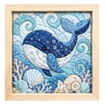 thumbnail image 2 of Kinusaiga Fabric Art Kit, No Sew Craft Kit Fabric Wall Art Kit, Diy Craft Kit For Adults Beginner Art Craft Set Home Wall Decor Craft With Frame, 2 of 6