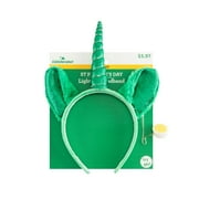 Seasonal Party Accessories, Light up St Pats Unicorn Headband
