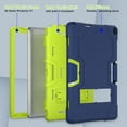 thumbnail image 6 of Dteck for Walmart Onn 10.1 Inch 3rd Gen Case 2022 with Built in Kickstand, Heavy Duty Kids-Friendly Hybrid Shockproof Rugged Protective Cover for Onn 10.1" 2022 Model 100071485,Navy + Green, 6 of 8