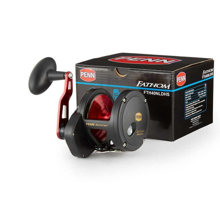 PENN Fathom Lever Drag Conventional Reel, Size 40N, Right-Hand Position 