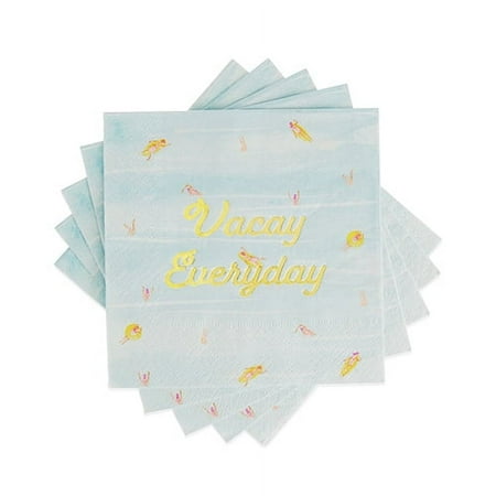 Pack Of 12, Vacay Everyday Cocktail Napkin By Cakewalk