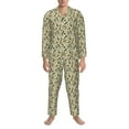 thumbnail image 3 of Rocae Dreamcatcher1 for Men's Pajamas Set Mens Pjs Sets Long Sleeve Button Down Sleepwear-Large, 3 of 7